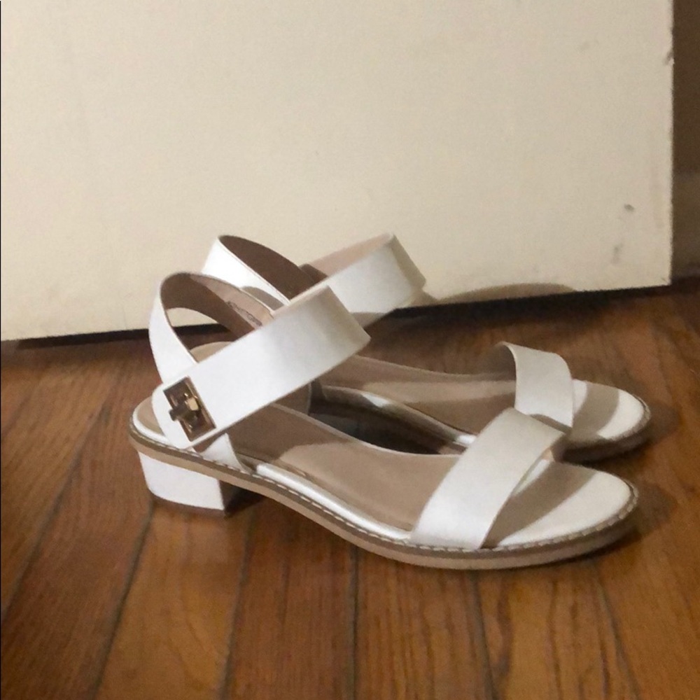 TOPSHOP white sandal heels
